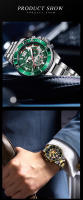 Reloj De Pulsera De Lujo Para Hombre POshi Resistente Al Agua Con Cronógrafo Y Foco Luminoso Correa De Aleación Fecha Reloj De Negocios - details 5