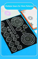Juego De Dibujo DIY Interlocking Gear Spirograph Diseño Papel De Borrado Mágico Creativo Juguete Educativo Para Niños - details 4