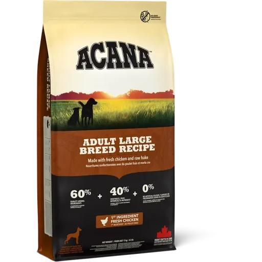 Acana Pienso para Perros Adultos de Raza Grande de Pollo - 17 Kg