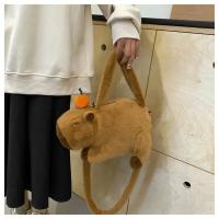 Mochila De Peluche Capybara Kawaii Moda Muñeco De Peluche Bolsa Infantil Mochila De Hombro Mini Bolsa Regalos Para Novia - details 28