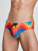 SEOBEAN Shorts De Natación Para Hombre Traje De Baño De Surf Deportivo Bikini De Dos Piezas Estilo Triángulo Material Poliéster Y Spandex - details 9