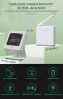 Termostato Inteligente Inalámbrico WiFi Tuya Para Calefacción De Boilera Programable Control Remoto De Temperatura De Habitación Compatible Con Alexa Google - details 0