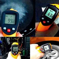 Medidor De Temperatura Infrarrojo Digital No Contacto Manómetro Láser Tester Para Industria Pantalla Digital Portátil - details 5