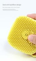 Cepillo De Baño Para Perros Y Gatos De Silicona Suave Masajeador De Peluca Dispensador De Ducha De Peluquería Para Mascotas En Colores Amarillo Rosa Y Azul - details 7