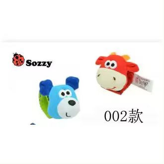 Correa de reloj para bebé recién nacido Sozzy, decoración para bebé de 0 a 1 año, pulsera con sonajero, juguete de regalo - 1
