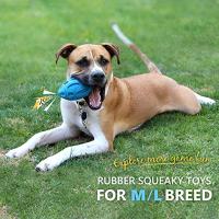 Juguetes Para Perros Masticadores Agresivos De Goma Squeaky Bola De Masticar Para Dientes Duraderos Y Limpieza Adecuado Para Razas Medianas Y Grandes - details 6