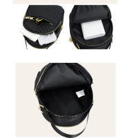 Bolso Bandolera Para Mujer Con Varios Bolsillos Y Pouch De Teléfono Móvil Color Sólido Bolso De Hombro Con Bordado En Cuadrícula Versátil - details 19