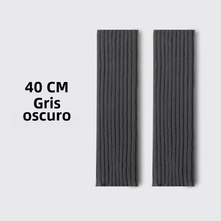 Kave 40CM Calcetines De Punto Para Mujer Estilo Japonés Longitud De Pierna Alto Color Negro Y Blanco Calcetines De Rodilla Alta - 1