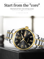 Reloj Mecánico Automático JSDUN Para Hombres Resistente Al Agua De Acero Inoxidable Simple Y Casual Con Manecillas Luminosas Y Calendario Completo - details 15