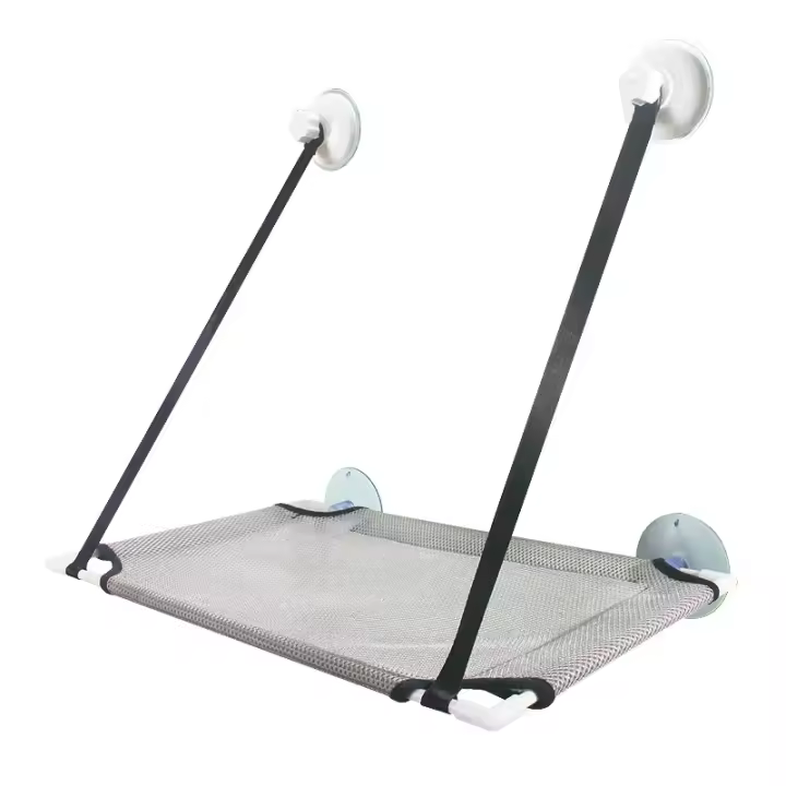 Cama De Gato Colgante Para Ventana Hamaca Solar Asiento Doble De Túnel Con Adhesivo En La Pared Sofá Para Gatos Tamaño 51x31cm - 1