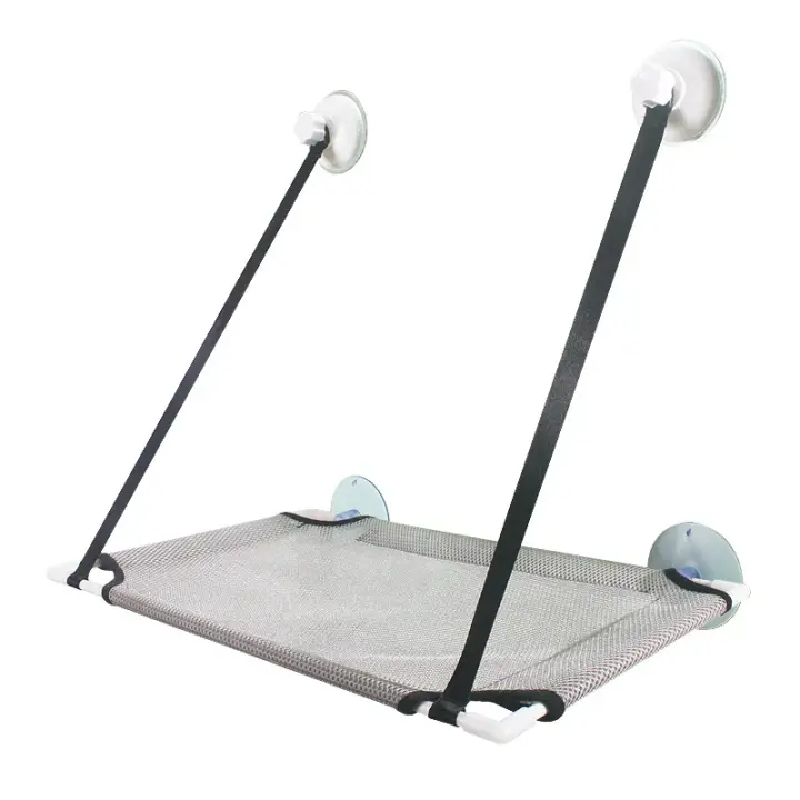 Cama De Gato Colgante Para Ventana Hamaca Solar Asiento Doble De Túnel Con Adhesivo En La Pared Sofá Para Gatos Tamaño 51x31cm - 1