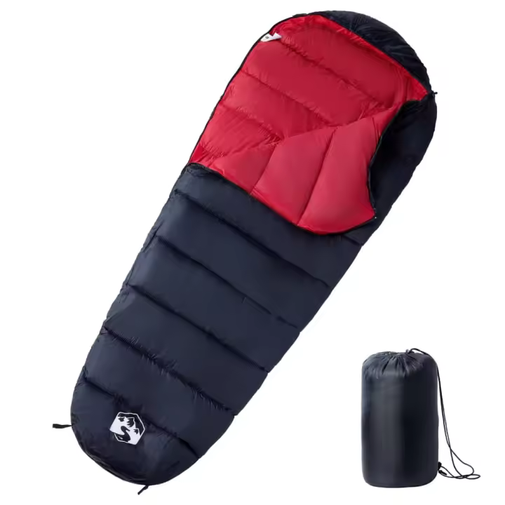 vidaXL Saco de dormir tipo momia de camping para adultos 3 estaciones - 1