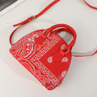 Bolso De Hombro Grande Con Manija De Flor De Cashew Y Diseño De Concha Resistente Al Agua Para Mujer Bolso De Bandolera Casual De PU - details 3