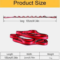 Cuerda De Aro De Margarita 1pc Para Escalada Y Yoga Ajustable Y Antigravedad Para Colgar Y Estirar Cinturón De Extensión De Ropa De Nieve - details 8