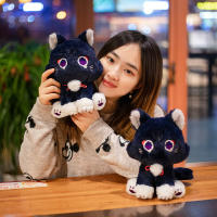 Muñeco De Peluche Gato Anime Genshin Impact Wanderer Mascota Scaramouche Juguete Para Niños Muñeco De Cosplay Regalo De Peluche Suave Para Adultos Y Niños - details 2