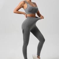 Conjunto De Yoga Para Mujer Sin Costuras Beauty Back Sports Bra Y Leggings De Elevación Glúteos Ropa De Gimnasio Transpirable Fitness Set Para Ejercicio - details 12