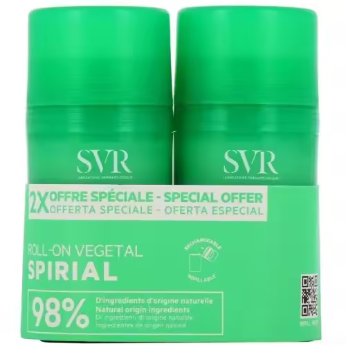 SVR Desodorante Roll-On Vegetal 24H Duplo 2x50ml - 1