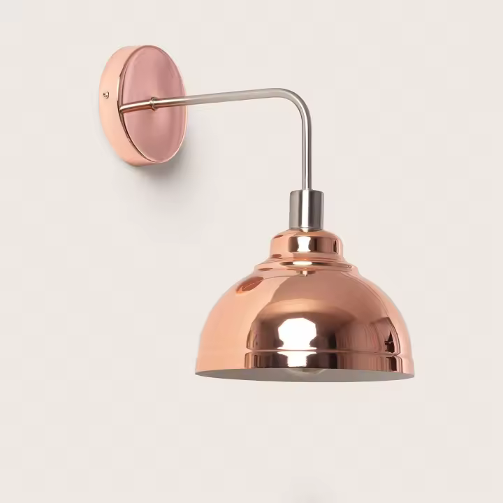 Ledkia Aplique de Pared Metal 1 Foco Saloon para bombilla E14 Latón - 1