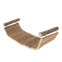 Juguete De Madera Para Animales Pequeños Puente De Escalera Interesante Para Chinchillas Y Hamsters Brindando Diversion Y Ejercicio - details 5