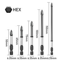Juego De 10 Destornilladores Cruzados Antideslizantes Magnéticos Para Broca De Impacto Tamaños 65/75/100/150mm Herramienta De Reparación Doméstica - details 4