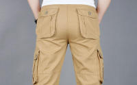 Pantalones Tácticos Para Hombre Algodón Grandes Para Trabajo Al Aire Libre Camuflaje Para Senderismo Pantalones De Trabajo Con Bolsillos - details 3