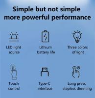 Lámpara De Mesa Inalámbrica Recargable LED Táctil Portátil Luz Nocturna Dimmer Para Sala De Estar Restaurante Bar Baile Pareja Cena - details 1