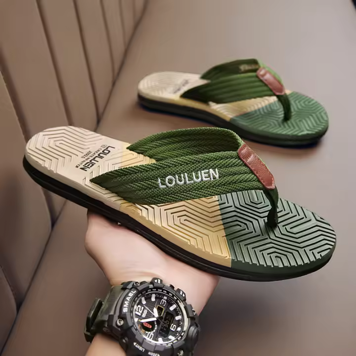 Sandalias De Hombre De Alta Calidad Para Playa Y Verano Transpirables Y Moda Casual Zapatillas De Playa Outdoor Para Adultos - 1