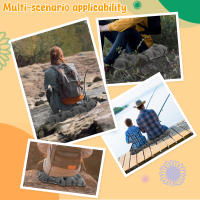 Cojín Inflable Para Silla De Camping Al Aire Libre Viajes Plegable Con Bolsa De Almacenamiento Cojín De Massaje Para Adultos Forma Rectangular - details 4