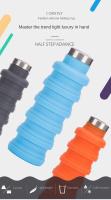 Botella De Agua Plegable Y Reutilizable 1pc BPA Free De Silicona Para Excursiones Al Aire Libre Y Montañismo Viajes Portátil Taza - details 0