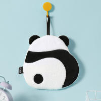 Toalla De Mano Lindo Oso Panda Cartoon Absorbente Suave Chic Para Cocina Baño Toalla De Limpieza Colgante Microfibra Técnica Combed - details 5