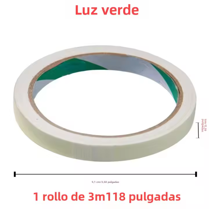 Cinta Adhesiva Luminosa YX Fluorescente Para Nocturnidad Autoadhesiva Seguridad Y Decoración Hogar Advertencia En Oscuro - 1