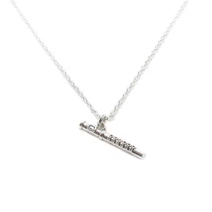 Collar De Flauta Musicales Instrumentos De Charms Collar De Flauta Profesor De Música Regalo Colgante De Flauta Musical - 1