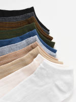 10 Pares De Calcetines Cortos Para Mujer En Colores Sólidos Moda Y Versátiles Suaves Y Cómodos Ligeros Y Transpirables Casual - details 2