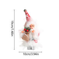 Muñeco De Navidad De Peluche Santa Claus De Pie Decoración Colgante Para Navidad Esquí En Remolque Sled Ornamento Para Árbol De Navidad - details 5