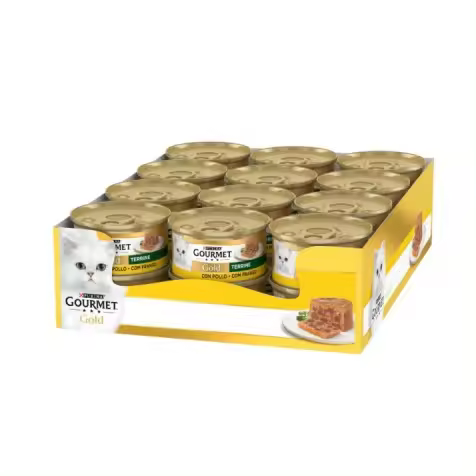 Purina Gourmet Gold Terrine Pollo Gato Latas 24 x 85 gr - 1