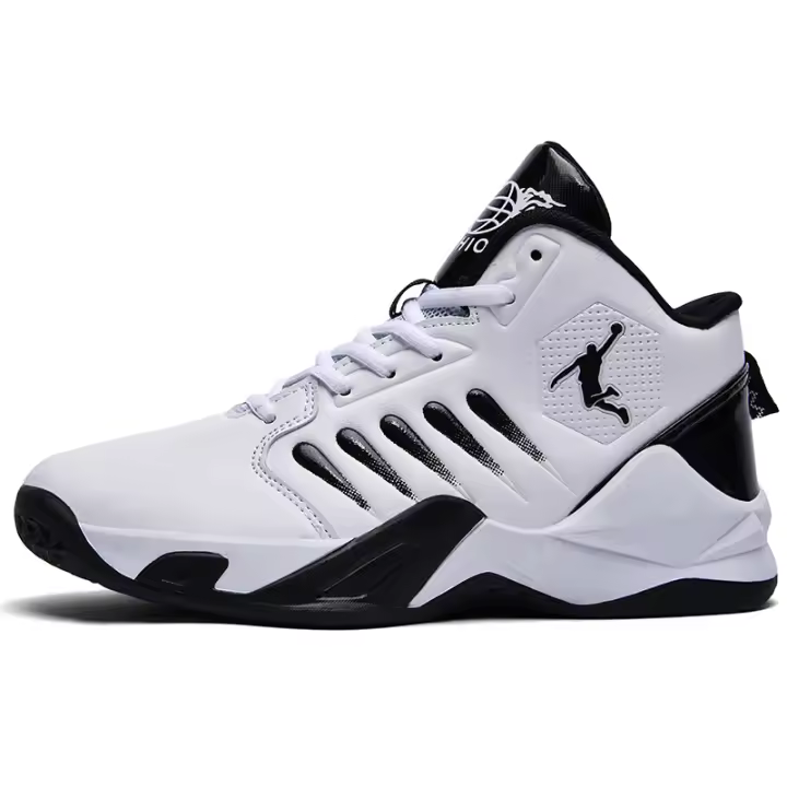 Zapatillas de baloncesto transpirables para hombre, calzado de entrenamiento de PU, zapatos deportivos informales - 1