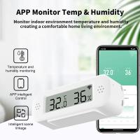Termómetro Y Higrómetro Zigbee WiFi Mini Para Hogar Inteligente Compatible Con Google Home Alexa Y APP Remote Control Tuya - details 2