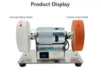 Máquina De Pulido Eléctrico Pequeña Doble 100W Con Disco De Pulido Y Motor De Mesa Para Artefactos 110V/220V Para DIY En Casa - details 12
