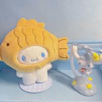 Muñeco De Peluche Sanrio Cinnamoroll De 13cm Kawaii Taiyaki Muñeco De Peluche De Dibujos Animados Para Regalo De Cumpleaños Para Amigos Material De Peluche Corto Y Relleno De Algodón PP - details 1