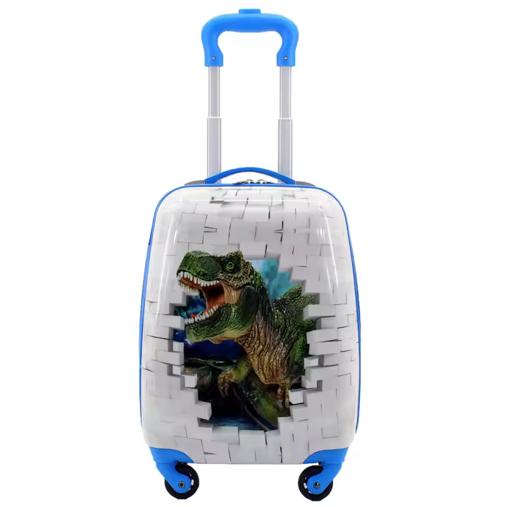 Maleta viaje maleta cabina estampada infantil 4 ruedas trolley maleta rigida dibujos infantiles 31X21X46CM - 1