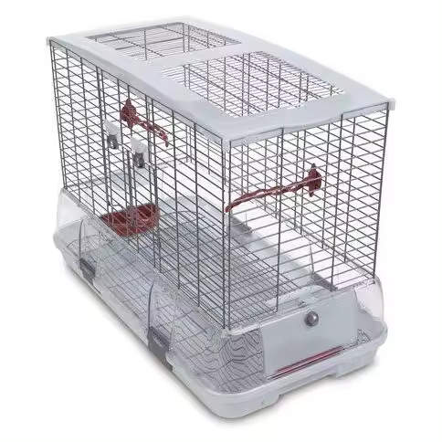 Hagen Tropican Mascotas Jaula Tropican Vision L11 para Aves Medianas - Diseño Fácil de Limpiar y Percha Ergonómica - Espacio Amplio para Aves - Fácil Montaje - 1