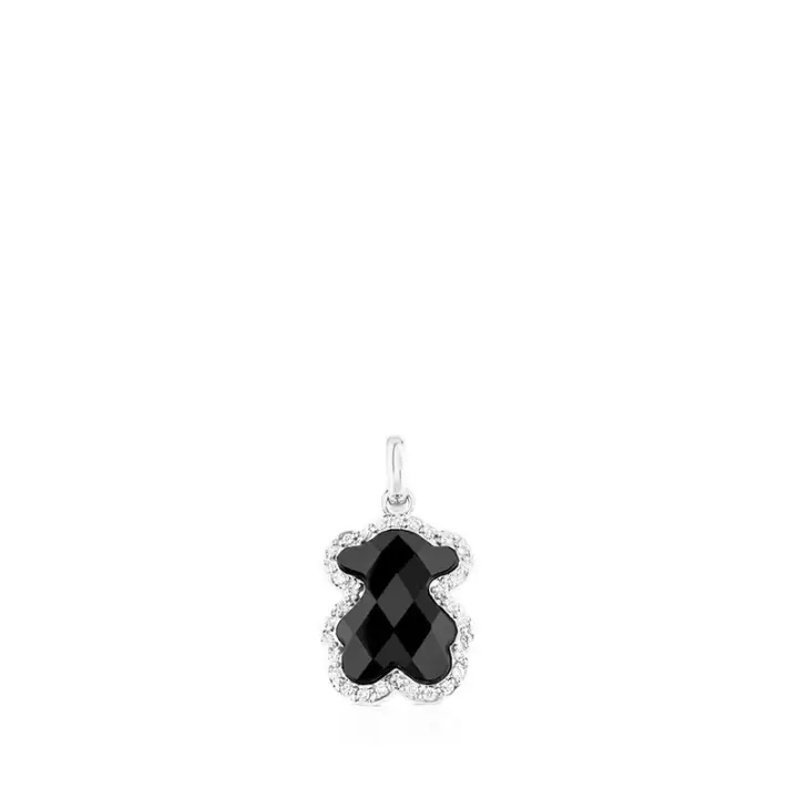 Colgante de oso de plata de ley 925, joyería DIY de lujo europea y americana, accesorios lindos y de moda para niñas - 1