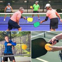 Entrenador De Pickleball Azul Con 40 Agujeros Octagonal Estabilizador De Ejercicio Principal Base De Rebound Para Interior Y Exterior - details 4