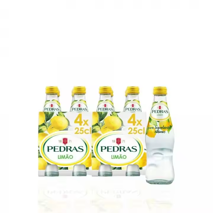 Caja 24 Agua Mineral Natural con Limón Agua de Pedras 24 x 25cl - 1