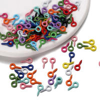 200Pcs 4*8mm Mini Tornillos De Ojo Para Joyería DIY Accesorios De Metal Coloridos Pequeños Y Tiny Herramientas Para Creación De Joyas - details 3