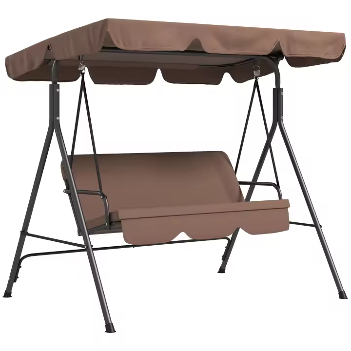 Columbio de Jardín de 3 plazas con Techo ajustable, impermeable, capacidad de carga de hasta 200 kg, ideal para Jardines y Terrazas - 1