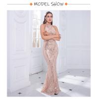 Vestido De Noche Elegante Romagic Con Hombros Descubiertos Y Diamantes Blanco Vestido De Fiesta Para Mujer Vestido De Premio Sin Mangas Largo Para Bodas Y Eventos Formales - details 2