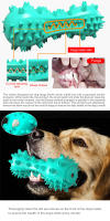 Juguetes Para Perros Resistente Masticación Bola De Interacción Fortalecimiento Amarrar Limpieza De Dientes Apto Para Pequeños Y Grandes - details 7