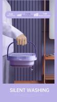 8L Portable Foldable Washing Machine 220V Socks Underwear Panties Retractable Household Washing Machine With Automatic Dryer - details 10