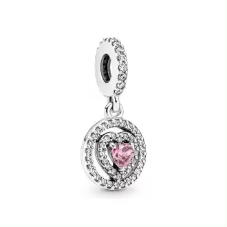 Charm Pandora Colgante plata Corazón Doble Halo Brillante 791476C01 5700302979275 - 1